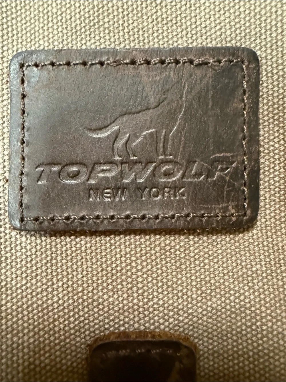Vintage TOPWOLF New York Canvas Messenger Bag